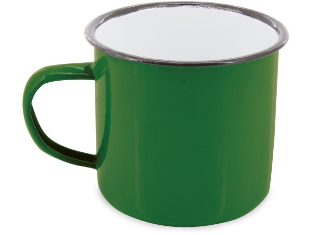 Mug esmaltada Retro verde