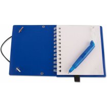 Block de notas con cordón personalizada azul Block de notas con cordón personalizada azul