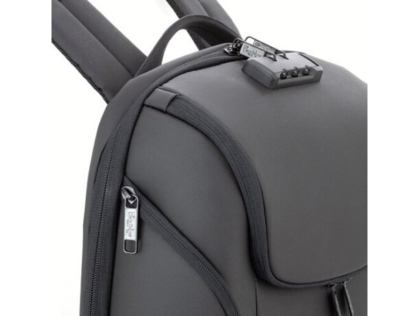 Mochila semirrígida Hofman con bolsillo antirrobo y USB detalle 7