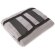 Manta polar de viaje con funda con logo gris