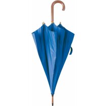 Paraguas con mango de acero personalizado azul
