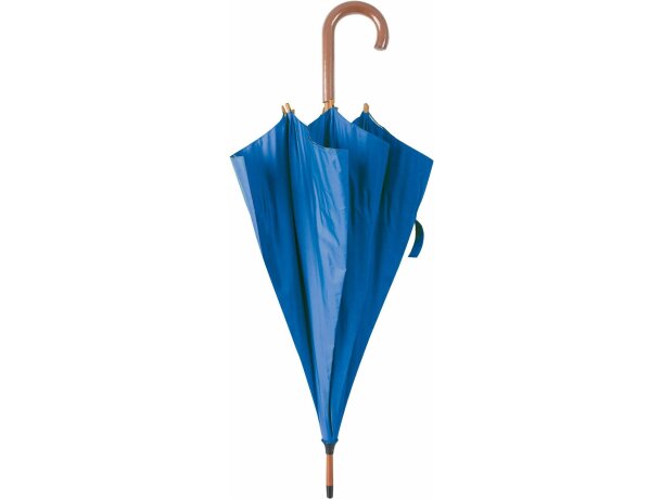 Paraguas con mango de acero azul