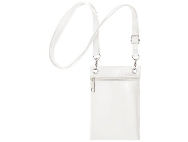 Bolso portatodo Ryky con asa ajustable extraíble y cierre cremallera Blanco detalle 1