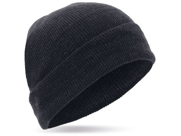Gorro de lana acrilica lapon negro