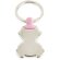 Llavero bebe con chupete rosa
