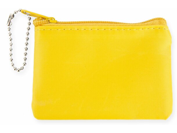 Monedero con cadena amarillo personalizada