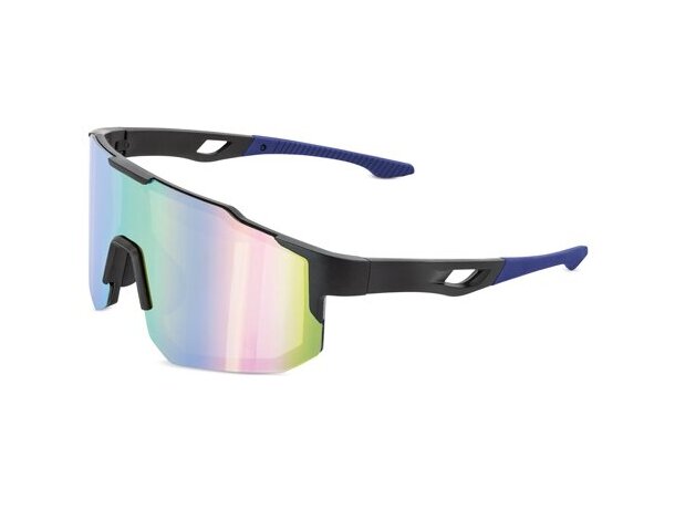 Gafas deportivas Olympia con protección UV400 y lentes espejo Azul detalle 5
