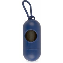 Porta bolsa tipo cápsula para mascotas azul personalizado Porta bolsa tipo cápsula para mascotas azul personalizado