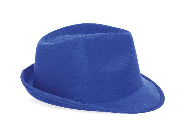 Sombrero con ala irregular azul royal