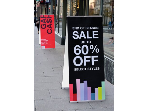 Banner doble pantalla 80x180 cm Vitt