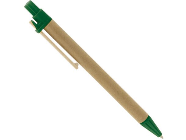 Boligrafo carton reclicado pino verde