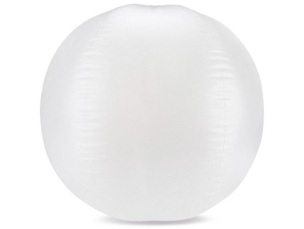 Balón de playa blanco translúcido Flots 60 cm inflado PVC detalle 1