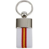 Llaveros de tela personalizados con bandera de poliester Derex