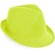 Sombrero con ala irregular Amarillo fluorescente