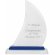 Trofeo de cristal velero personalizado
