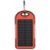 Power bank solar Waterfall rojo