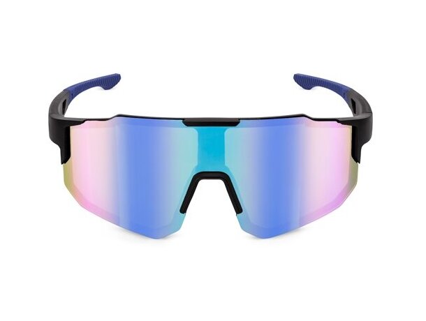 Gafas deportivas Olympia con protección UV400 y lentes espejo Azul detalle 3