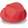 Sombrero con ala irregular personalizado rojo