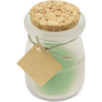 Vela para boda personalizada Smell en botecito de cristal esmerilado