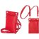 Bolso portatodo Ryky con asa ajustable extraíble y cierre cremallera Rojo