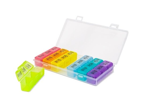 Cajita multiusos Clasifix con compartimentos de colores detalle 4