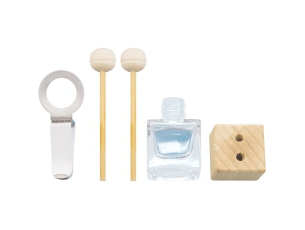 Ambientador de coche Pure madera y vidrio con aroma océano Azul detalle 3