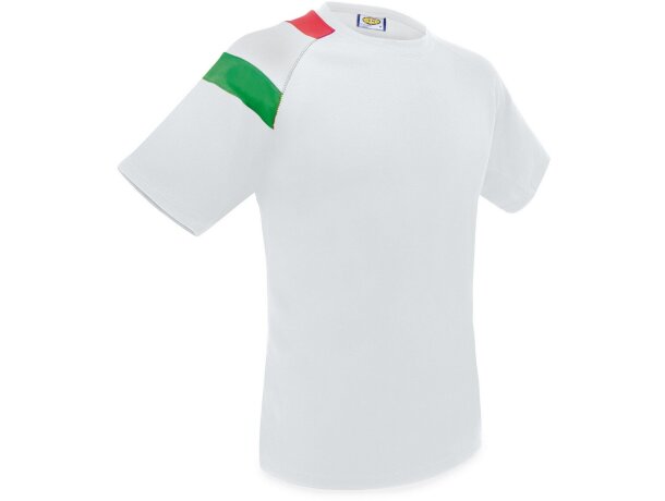 Camiseta técnica bandera italia Club Náutico Nations blanco