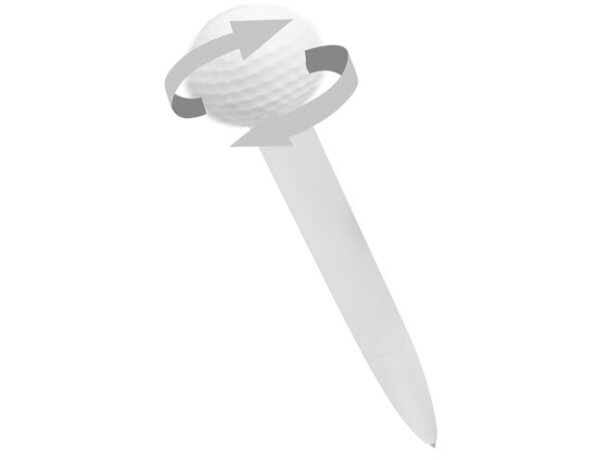 Bolígrafo antiestrés Campeonato con mecanismo giratorio golf detalle 2