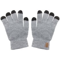 Guantes táctiles Ontario gris RPET touch screen