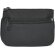 Monedero combinado con 2 cremalleras en poliester y PVC Negro/negro