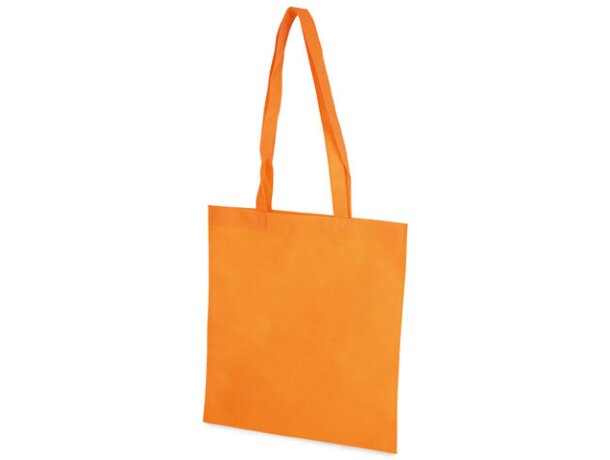 Bolsa non woven con asas largas resistentes naranja