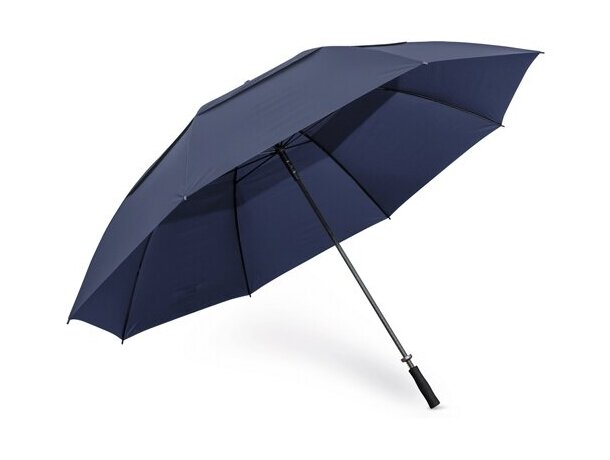 Paraguas Protocolo con varillas de fibra de vidrio y mango EVA Azul marino detalle 4