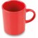 Taza de café de cerámica con 100 ml personalizada roja