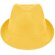 Sombrero con ala irregular amarilla