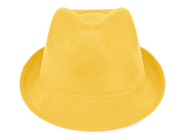 Sombrero con ala irregular amarilla