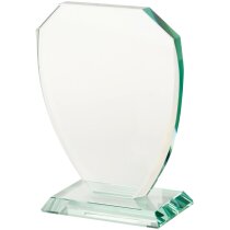 Trofeo de cristal con base 10x14.5 cm para grabar personalizado