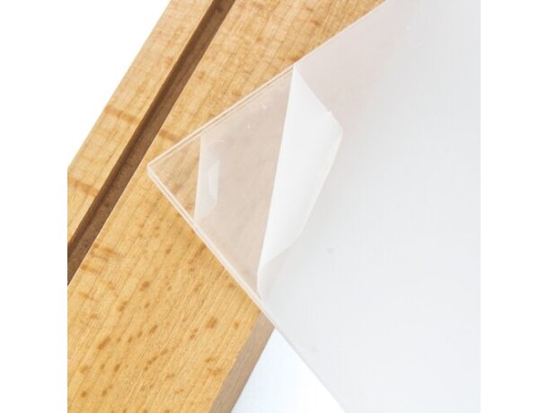 Portagráfica A5 base madera Izor con grabación personalizable detalle 5