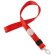 Lanyard con cierre ajustable rojo