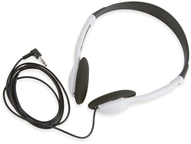 Auriculares en blanco y negro Auriculares en blanco y negro