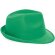 Sombrero con ala irregular verde