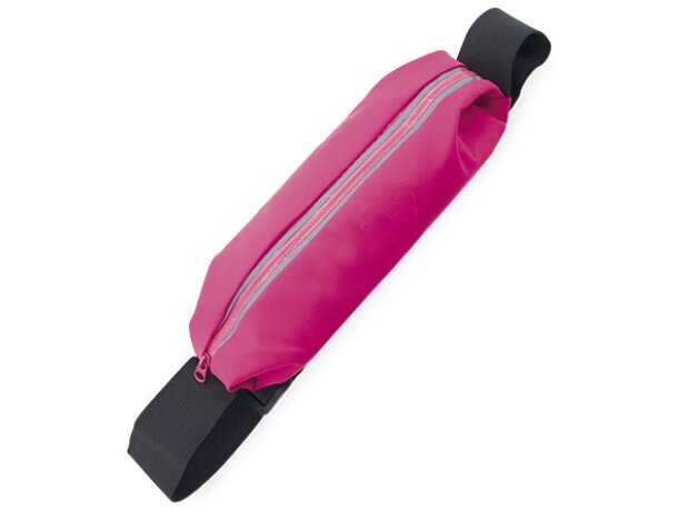 Riñonera con salida de auriculares rosa