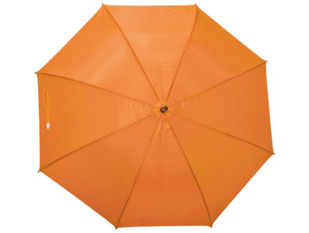 Paraguas con mango de plástico apertura automática naranja