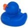 Patito de goma Petri en PVC para baño y diversión infantil Azul detalle 3
