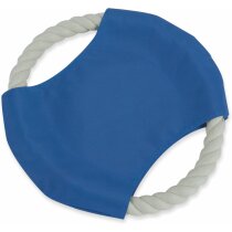 Frisbee para mascotas de cuerda personalizado azul