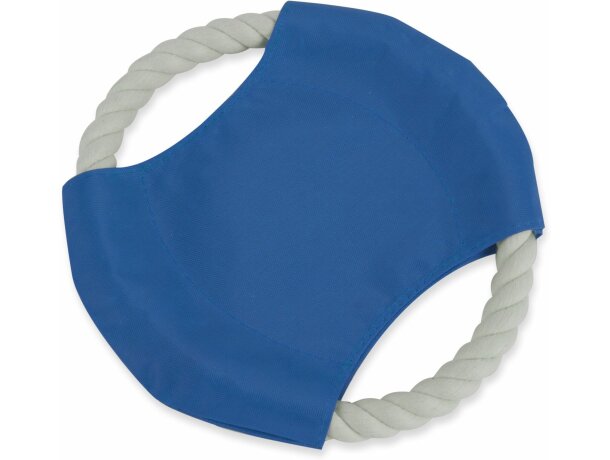 Frisbee para mascotas de cuerda personalizado azul Frisbee para mascotas de cuerda personalizado azul