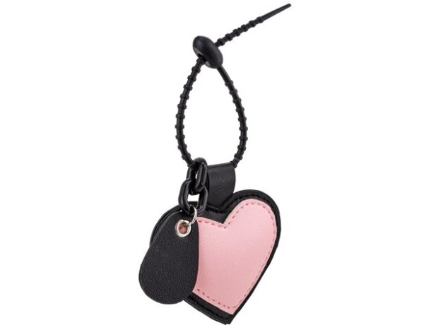 Llavero Mon Amour con forma de corazón en poliuretano suave Rojo detalle 2
