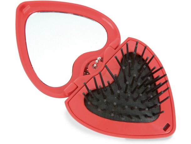 Cepillo plegable con forma de corazón personalizado