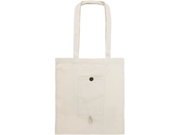 Bolsa de algodon plegable conbolsillo piedra