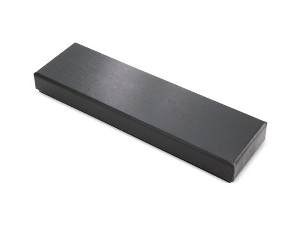 Estuche cartón blanco Luc personalizable para bolígrafo detalle 2