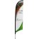 Soporte bandera forma pluma 3 m